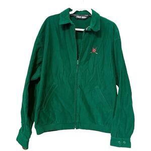 Vintage 90s Ralph Lauren Polo Golf Zip Up Corduroy Jacket
